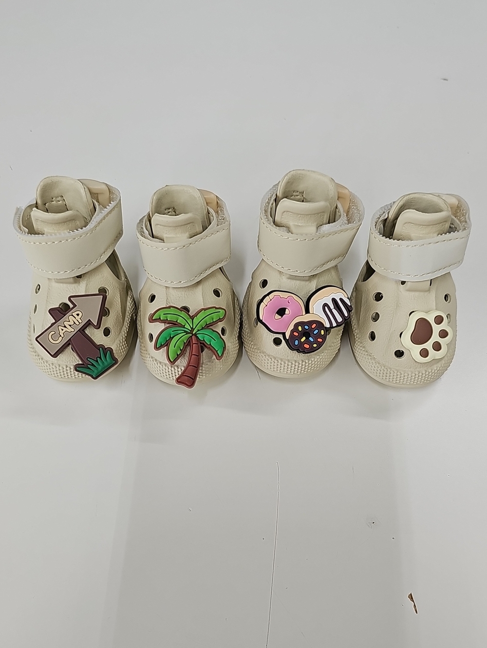 Dog Shoes, Non-Slip Waterproof Sandals for Hot Pavement, Breathable Perforated